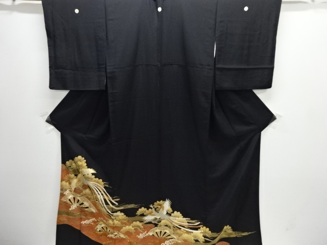 JAPANESE KIMONO / TOMESODE / EMBROIDERY / PHOENIX